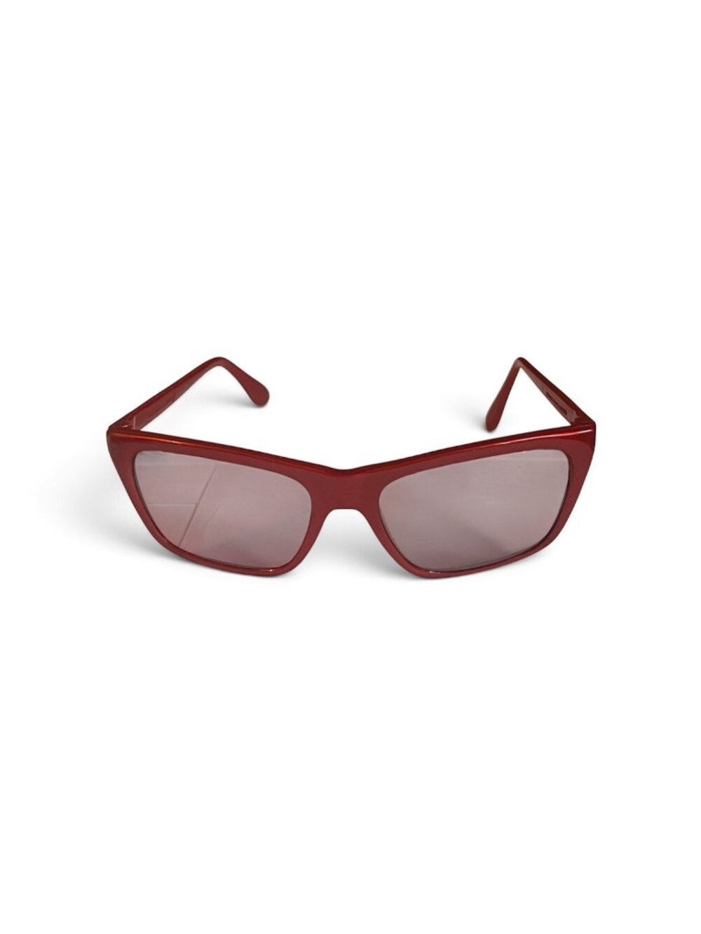 Bausch & Lomb Ray-Ban Cats 1000 Vintage Red Sunglasses 1980s France 55-18-145